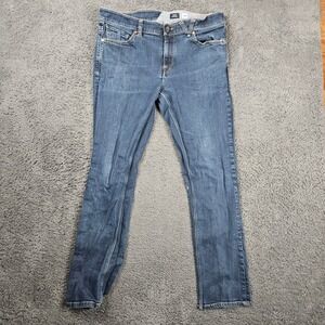 Volcom Vorta Slim Straight Denim Jeans Men's Size 36 Blue Casual Pants